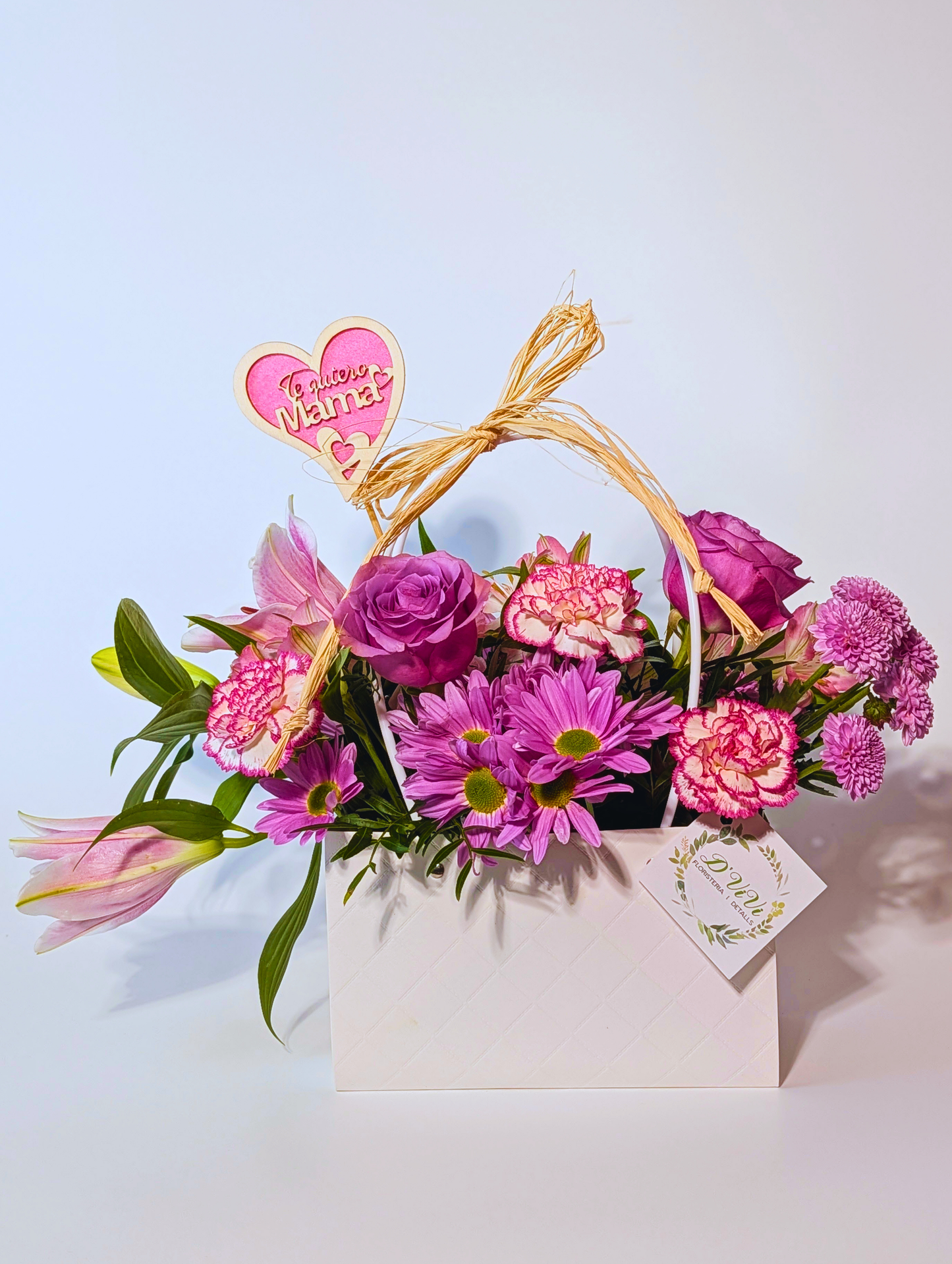 Cesta Flores Lila & Lilium- Día de la Madre
